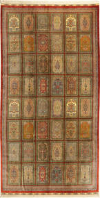  Persian Qum Silk Sighned : Qum Javadi Rug 207X404 (Silk, Persia/Iran)