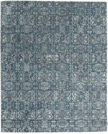  245X306 Himalaya Bambus Seide Teppich Blau/Grau Indien Carpetvista