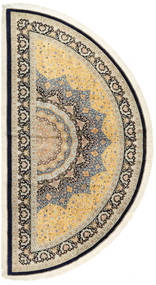  Ø 240 絨毯 オリエンタル クム シルク 署名: クム Hashemian ラウンド (絹, ペルシャ/イラン)