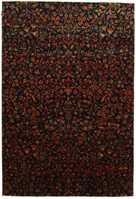  203X300 Abstract Sari Pure Silk Rug Silk, Carpetvista