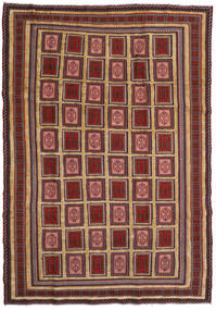 197X270 絨毯 オリエンタル キリム ゴルバリヤスタ レッド/茶色 (ウール, アフガニスタン) Carpetvista