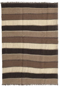 142X206 Kelim Teppich Orientalischer Braun/Orange (Wolle, Persien/Iran) Carpetvista