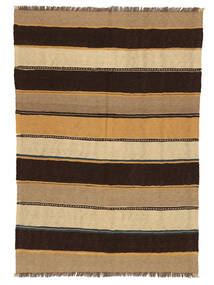 Kilim Rug Rug 140X199 Brown/Black Wool, Persia/Iran Carpetvista