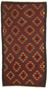 Kelim Maimane Teppich 105X197 Rot/Braun Wolle, Afghanistan Carpetvista
