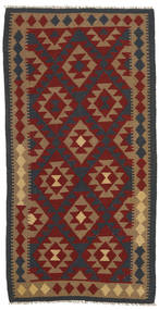 103X198 絨毯 オリエンタル キリム マイマネ ダークグレー/オレンジ (ウール, アフガニスタン) Carpetvista