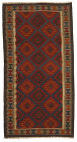  Kilim Maimane Rug 100X192 Wool Brown/Dark Red Small Carpetvista