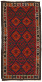  Orientalsk Kelim Maimane Teppe 102X201 Brun/Mørk Rød Ull, Afghanistan Carpetvista