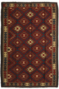  162X247 Kelim Maimane Matot Matto Ruskea/Tummanpunainen Afganistan Carpetvista