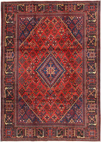 Tapete Oriental Joshaghan 222X318 Vermelho/Vermelho Escuro (Lã, Pérsia/Irão)