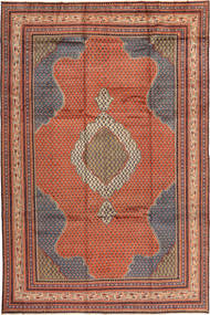  Oosters Sarough Vloerkleed 250X372 Rood/Beige Groot Wol, Perzië/Iran Carpetvista