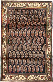  Orientalisk Hamadan Matta 105X162 Brun/Beige Ull, Persien/Iran Carpetvista