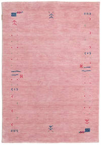  120X180 Μικρό Γκάμπεθ Loom Frame Χαλι - Ροζ Μαλλί