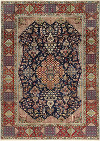  Najafabad Teppich 220X317 Persischer Wollteppich Braun/Rot Carpetvista