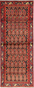 Alfombra Persa Hamadan 108X297 De Pasillo Rojo/Rojo Oscuro (Lana, Persia/Irán)