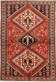  135X200 Medaillon Klein Shiraz Teppich Wolle, Carpetvista