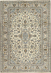  Kashan Fine 243X345 Perzsa Gyapjúszőnyeg Bézs/Sárga Nagy Carpetvista