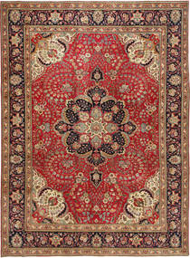  Oriental Tabriz Patina Rug 254X347 Red/Orange Large Wool, Persia/Iran Carpetvista