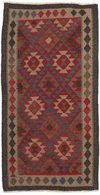 99X193 絨毯 オリエンタル キリム マイマネ 茶色/レッド (ウール, アフガニスタン) Carpetvista