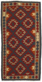 105X205 絨毯 オリエンタル キリム マイマネ ダークグレー/レッド (ウール, アフガニスタン) Carpetvista