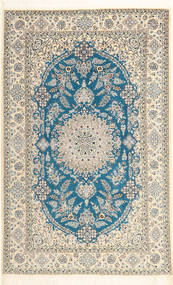  Persisk Nain 6La Habibian Teppe 150X233 Beige/Blå (Ull, Persia/Iran)