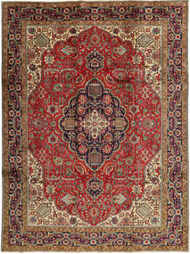 245X327 Tabriz Matta Orientalisk Brun/Röd (Ull, Persien/Iran) Carpetvista