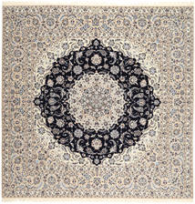絨毯 ペルシャ ナイン 6La Habibian 257X260 正方形 ベージュ/ライトグレー 大きな ( ペルシャ/イラン)