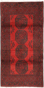  98X195 Medallion Small Afghan Fine Rug Wool, Carpetvista