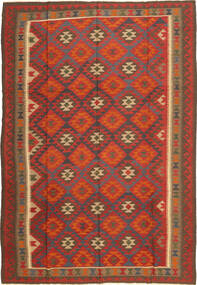  Orientalisk Kelim Maimane Matta 202X294 Ull, Afghanistan Carpetvista