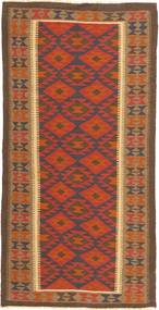 絨毯 キリム マイマネ 100X202 茶色/レッド (ウール, アフガニスタン)