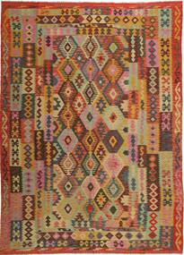  Kilim Afghan Old Style Rug 252X349 Wool Large Carpetvista