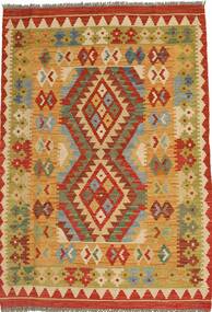  94X133 Small Kilim Afghan Old Style Rug Wool, Carpetvista