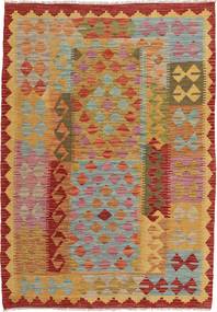  Orientalischer Kelim Afghan Old Stil Teppich 109X156 Wolle, Afghanistan Carpetvista