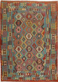  Kilim Afghan Old Style Rug 203X288 Wool Carpetvista