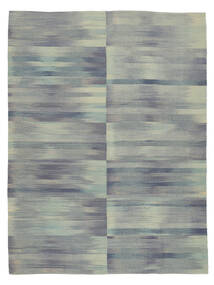  Kilim Modern Rug 213X278 Wool Grey/Blue Carpetvista