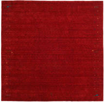  Tapete Lã 300X300 Gabbeh Loom Frame Vermelho Quadrado Grande