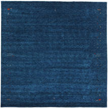 Gabbeh Loom Frame 300X300 Grande Azul Escuro Quadrado Tapete Lã
