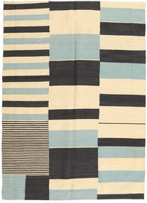 絨毯 キリム モダン 127X175 ベージュ/ダークグレー (ウール, アフガニスタン)