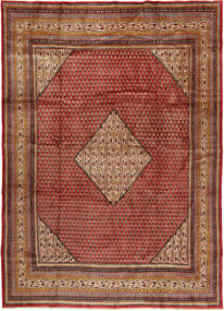  Orientalisk Sarough Mir Matta 250X355 Brun/Röd Stor Ull, Persien/Iran Carpetvista