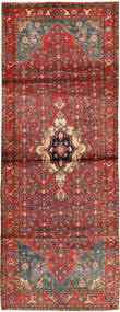 絨毯 オリエンタル ホセイナバード 110X303 廊下 カーペット レッド/茶色 (ウール, ペルシャ/イラン)