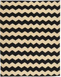 184X235 Alfombra Kilim Moderno Moderna Negro/Beige (Lana, Afganistán) Carpetvista