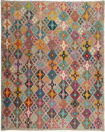 272X341 Kelim Afghan Old Stil Teppich Orientalischer Großer (Wolle, Afghanistan) Carpetvista