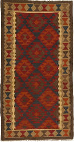 Kilim Maimane Rug 101X201 Brown/Orange Wool, Afghanistan Carpetvista