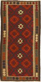 Kilim Maimane Rug 102X201 Brown/Red Wool, Afghanistan Carpetvista