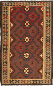 絨毯 キリム マイマネ 155X251 茶色/レッド (ウール, アフガニスタン)