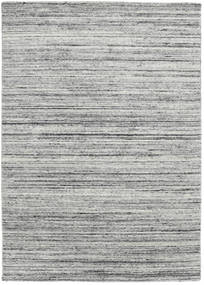  140X200 Plain (Single Colored) Small Mazic Rug - Grey Wool, 