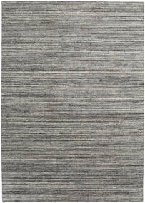  240X340 Plain (Single Colored) Large Mazic Rug - Dark Grey Wool