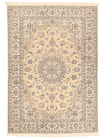 Persian Nain 6La Habibian Rug 145X207 Beige/Orange (Wool, Persia/Iran)