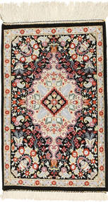  30X40 Qum Silk Rug Beige/Brown Persia/Iran Carpetvista