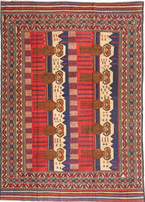  Oriental Kilim Golbarjasta Rug 202X283 Wool, Afghanistan Carpetvista
