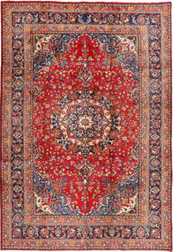 絨毯 マシュハド 198X291 レッド/ベージュ (ウール, ペルシャ/イラン)